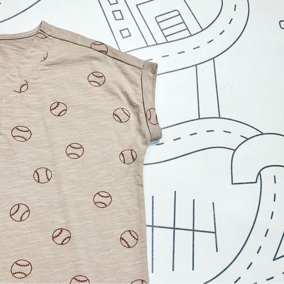 Rylee + Cru Henley Shirt Dress in Baseball - Picture 5 of 6